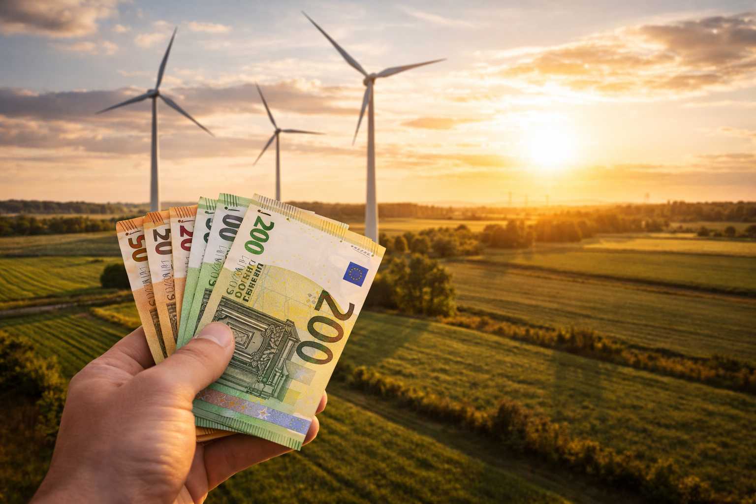 Windrad Pacht pro Jahr